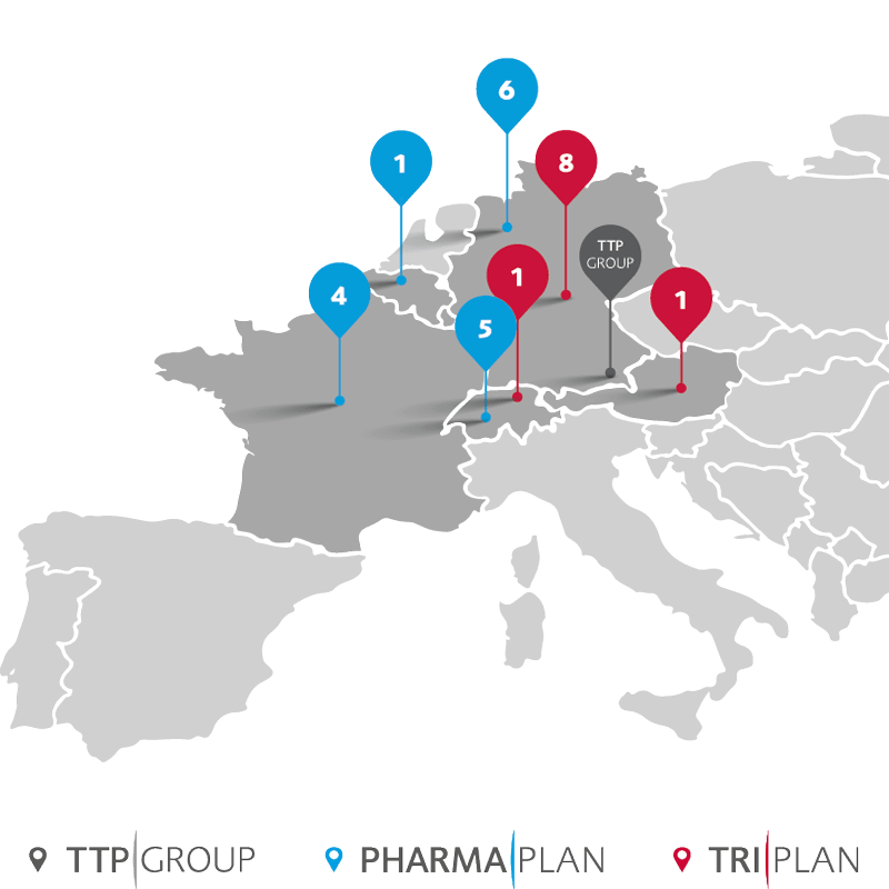 TTP Group locations in Europe